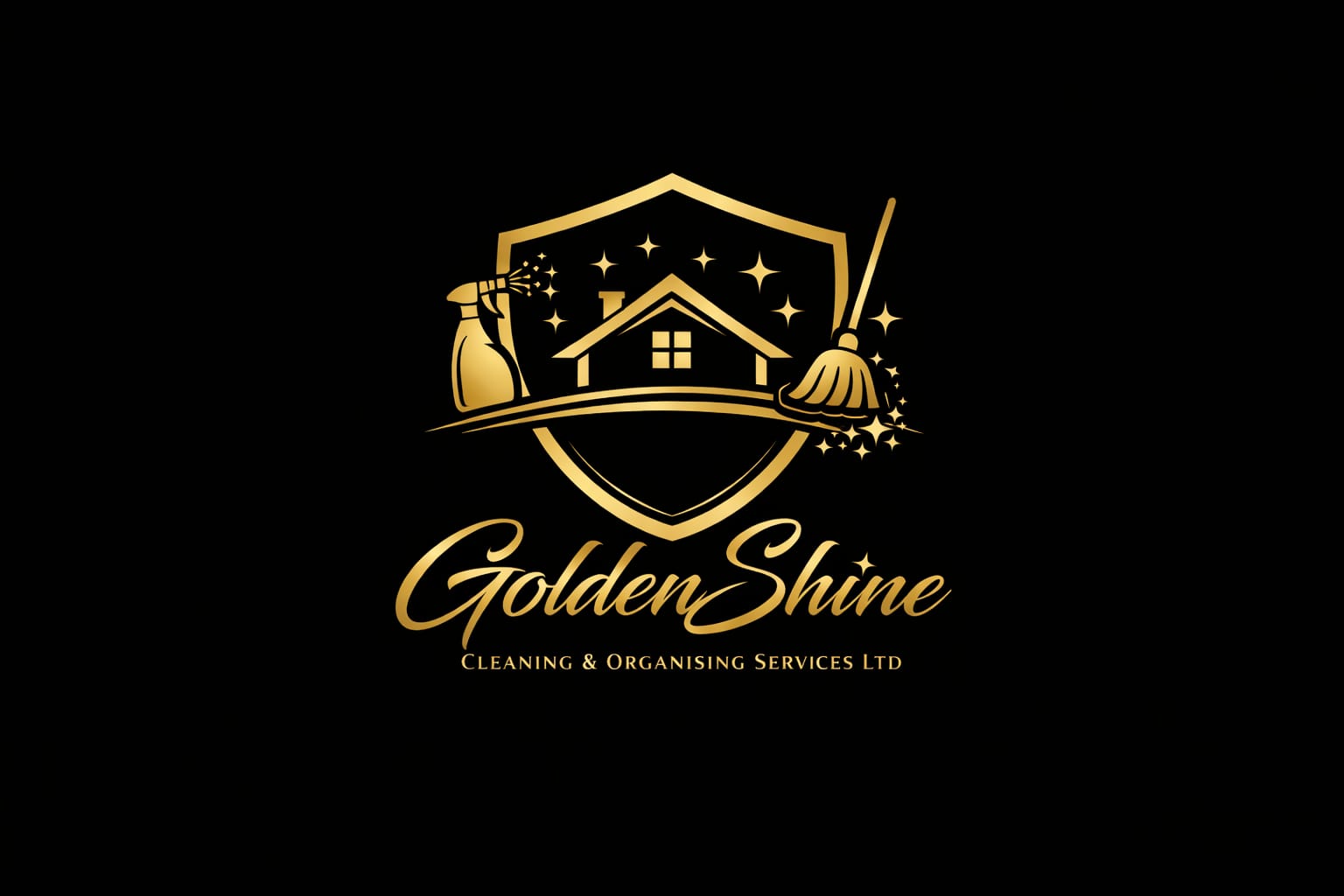 GoldenShine Cleaning & Organising Services Ltd - Official Logo